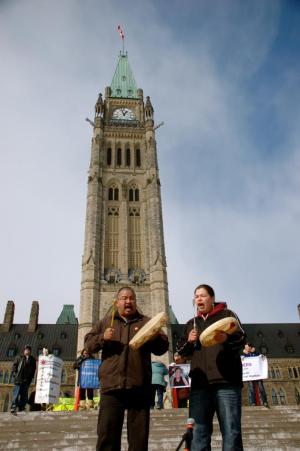 Vigil in Ottawa for Murdered and Missing Aboriginal Women, March 5, 2014.
