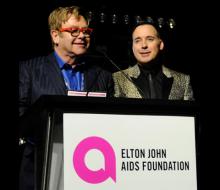 Elton John and David Furnish at EJAF event